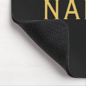 Personalisiert mit Nachnamen oder Spitznamen darau Mousepad (Ecke)