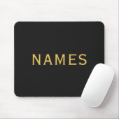 Personalisiert mit Nachnamen oder Spitznamen darau Mousepad (Mit Mouse)