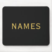 Personalisiert mit Nachnamen oder Spitznamen darau Mousepad (Vorne)
