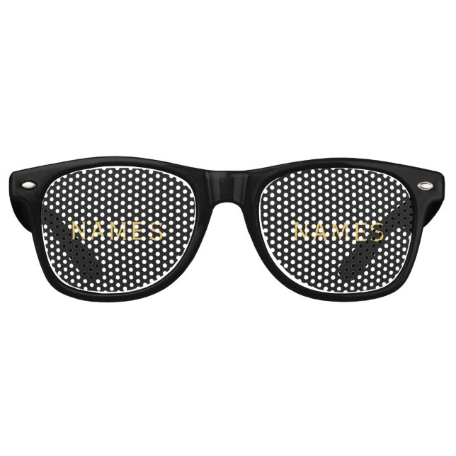 Personalisiert mit Nachnamen oder Spitznamen darau Partybrille (Vorderseite)