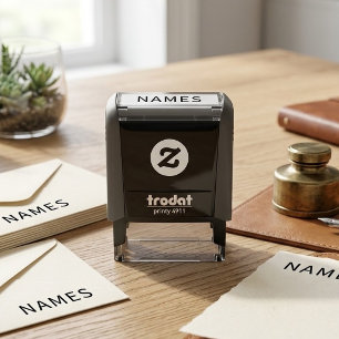 Personalisiert mit Nachnamen oder Spitznamen darau Permastempel
