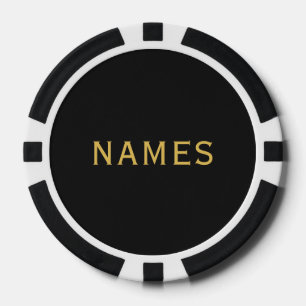 Personalisiert mit Nachnamen oder Spitznamen darau Pokerchips
