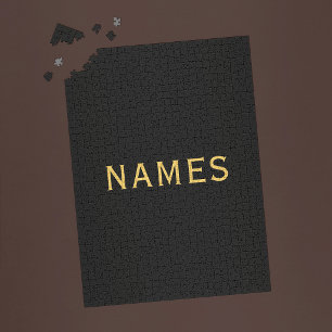 Personalisiert mit Nachnamen oder Spitznamen darau Puzzle