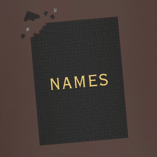 Personalisiert mit Nachnamen oder Spitznamen darau Puzzle