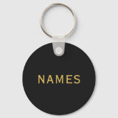 Personalisiert mit Nachnamen oder Spitznamen darau Schlüsselanhänger (Rückseite)