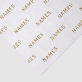 Personalisiert mit Nachnamen oder Spitznamen darau Seidenpapier (Ausschnitt)