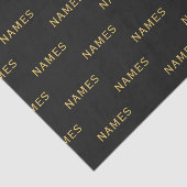 Personalisiert mit Nachnamen oder Spitznamen darau Seidenpapier (Ausschnitt)