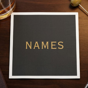 Personalisiert mit Nachnamen oder Spitznamen darau Serviette