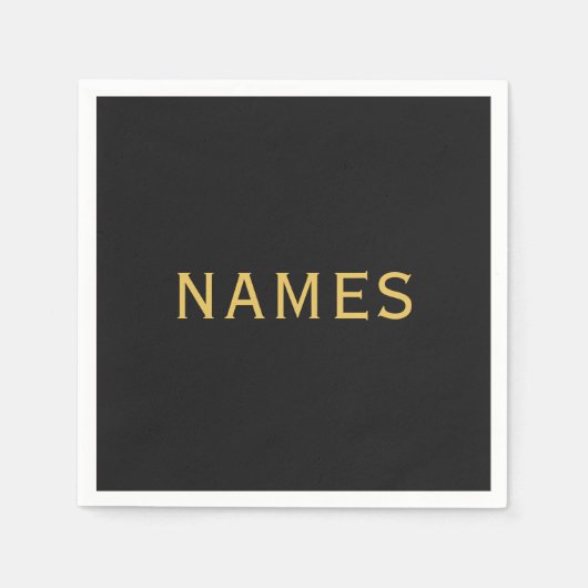 Personalisiert mit Nachnamen oder Spitznamen darau Serviette (Vorderseite)