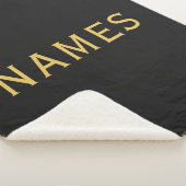 Personalisiert mit Nachnamen oder Spitznamen darau Sherpadecke (3/4)