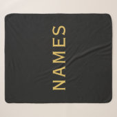 Personalisiert mit Nachnamen oder Spitznamen darau Sherpadecke (Vorderseite (Horizontal))