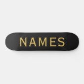 Personalisiert mit Nachnamen oder Spitznamen darau Skateboard (Horizontal)