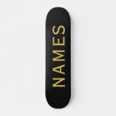 Personalisiert mit Nachnamen oder Spitznamen darau Skateboard (Vorne)