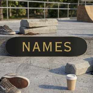 Personalisiert mit Nachnamen oder Spitznamen darau Skateboard