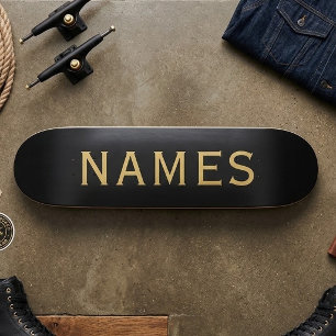 Personalisiert mit Nachnamen oder Spitznamen darau Skateboard