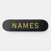 Personalisiert mit Nachnamen oder Spitznamen darau Skateboard (Horizontal)