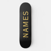 Personalisiert mit Nachnamen oder Spitznamen darau Skateboard (Vorderseite)