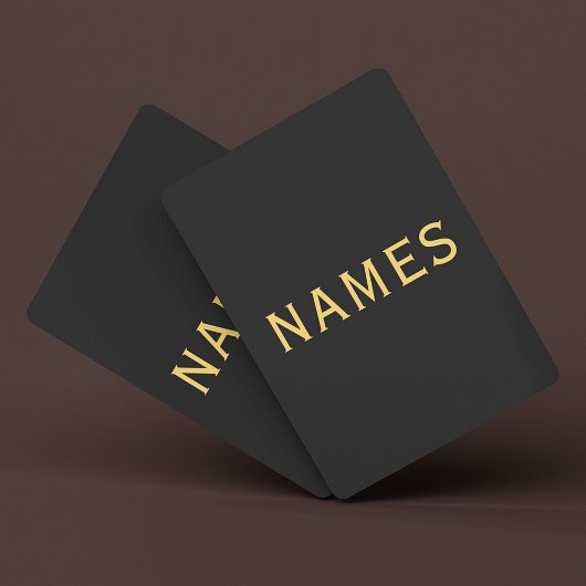 Personalisiert mit Nachnamen oder Spitznamen darau Spielkarten
