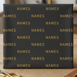 Personalisiert mit Nachnamen oder Spitznamen darau Stoff