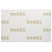 Personalisiert mit Nachnamen oder Spitznamen darau Stoff (Fat Quarter (45,7 x 55,9 cm))