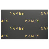 Personalisiert mit Nachnamen oder Spitznamen darau Stoff (Fat Quarter (45,7 x 55,9 cm))