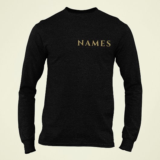 Personalisiert mit Nachnamen oder Spitznamen darau T-Shirt