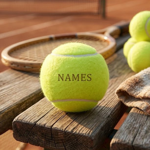 Personalisiert mit Nachnamen oder Spitznamen darau Tennisbälle