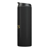 Personalisiert mit Nachnamen oder Spitznamen darau Thermosbecher (Nach rechts gedreht)
