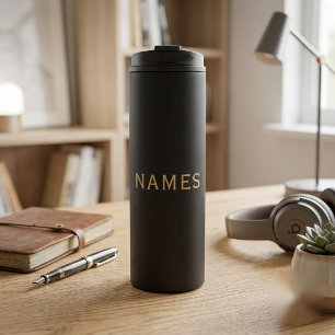 Personalisiert mit Nachnamen oder Spitznamen darau Thermosbecher