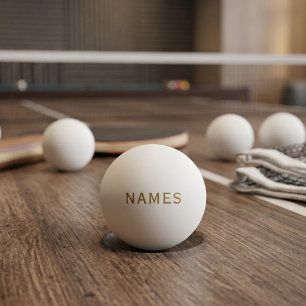 Personalisiert mit Nachnamen oder Spitznamen darau Tischtennisball