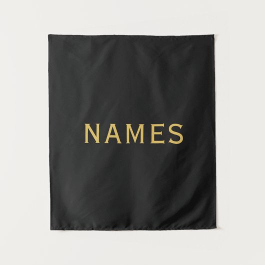 Personalisiert mit Nachnamen oder Spitznamen darau Wandteppich (Vorderseite)