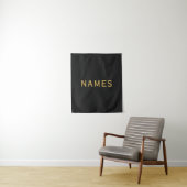 Personalisiert mit Nachnamen oder Spitznamen darau Wandteppich (Beispiel)