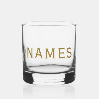Personalisiert mit Nachnamen oder Spitznamen darau Whiskyglas