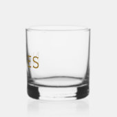 Personalisiert mit Nachnamen oder Spitznamen darau Whiskyglas (Links)