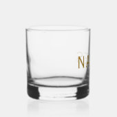 Personalisiert mit Nachnamen oder Spitznamen darau Whiskyglas (Rechts)