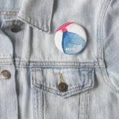 Personalisiert mit Name Beach Ball Button (Beispiel)