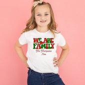 Personalisiert mit Name Family Christmas Matching T-Shirt