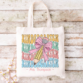 Personalisiert mit Name Kindergarten Lehrer Custom Tragetasche