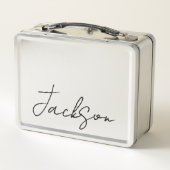 Personalisiert mit Name Metal Lunchbox (Rückseite)