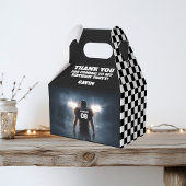 Personalisiert mit Name Retro Football Party Geschenkschachtel