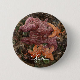Personalisiert mit/Name Starfish/Sea Star Foto 5 Button