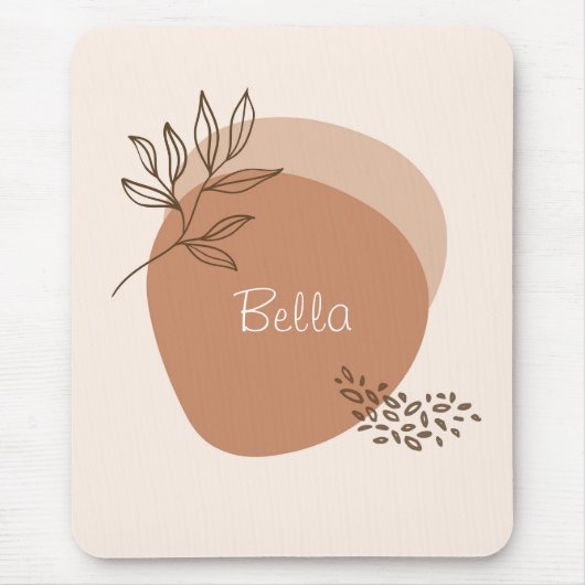 Personalisiert mit Namen | "Clay drizzle" | Mousepad (Vorne)