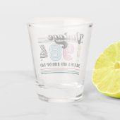 Personalisiert mit Namen jedes Alter Vintag Geburt Schnapsglas (Rückseite)