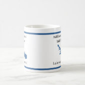 Personalisiert mit Namen Lake Arrowhead Map Kaffeetasse (Mittel)