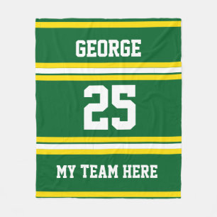 Personalisiert mit Namen,#, Team, Sportfan-Team Fleecedecke