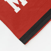 Personalisiert mit Namen,#, Team, Sportfan-Team Fleecedecke (Ecke)