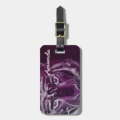 Personalisiert mit Namen Tiger Design Gepäckanhänger (Vorderseite vertikal)