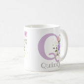 Personalisiert mit Namen und erstem Initial. Kaffeetasse (VorderseiteRechts)