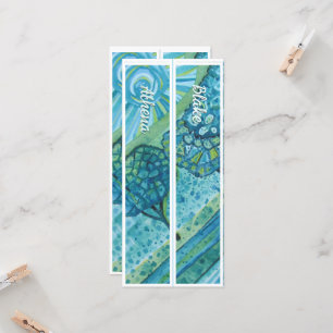 Personalisiert mit Namen Whimsical zwei Lesezeiche