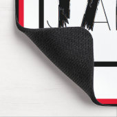 Personalisiert mit schwarzem Herzen Mousepad (Ecke)